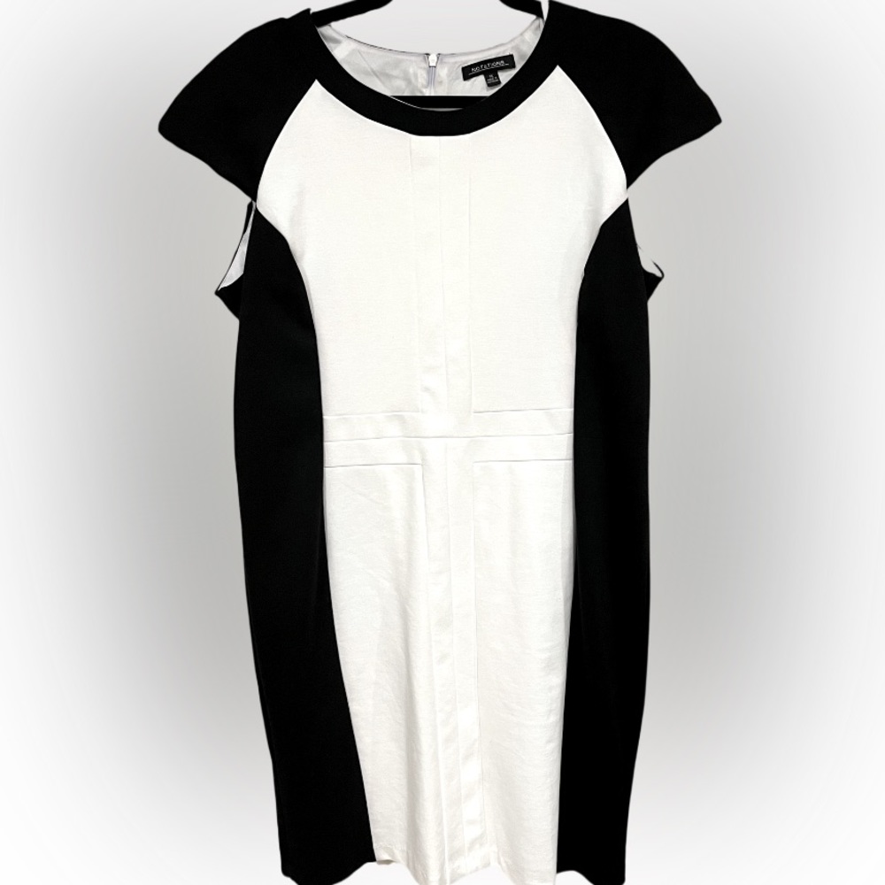 Notations Black and White Dress